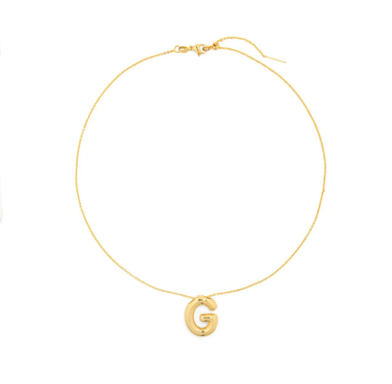 Collar Inicial De Globo Lisa