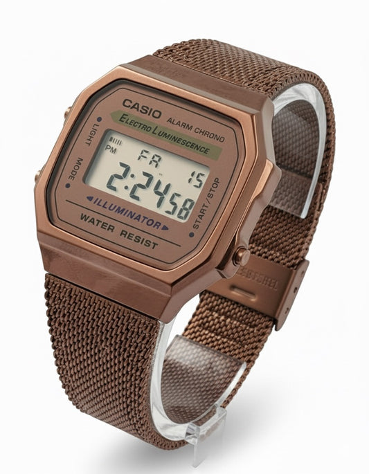 Reloj Casio con Correa de Malla Cobre