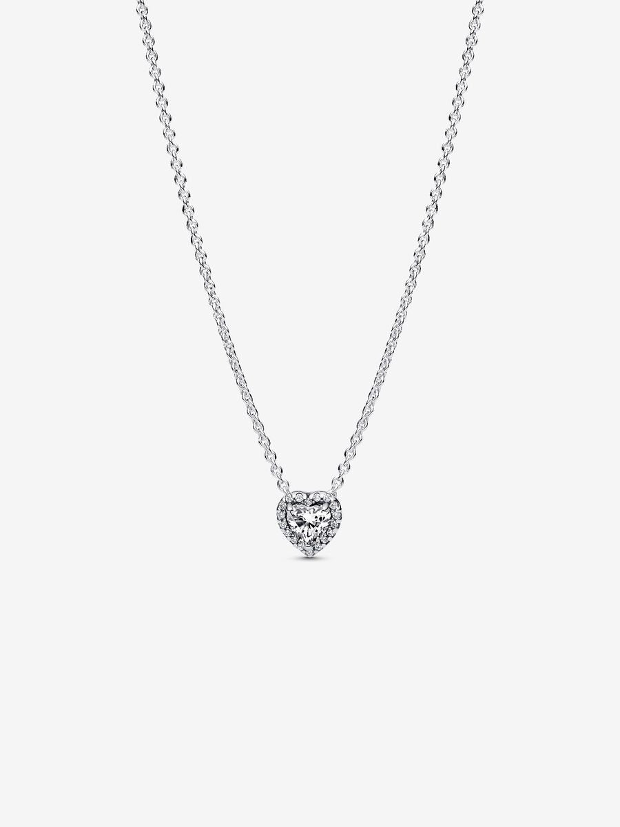 Collar Pandora Corazón Blanco