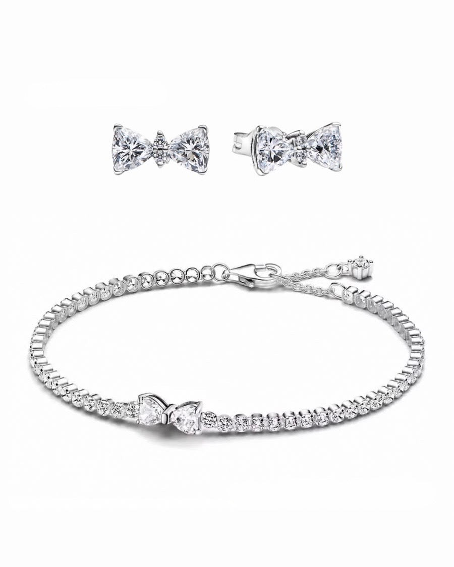 Set De Regalo Pandora Moño Blanco