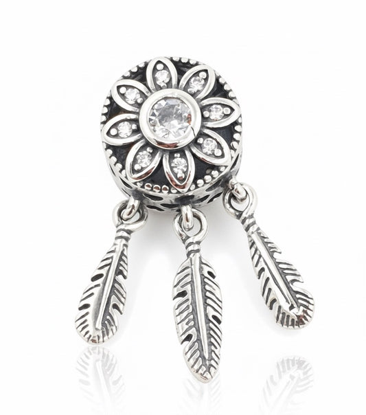 Charm Pandora Atrapasueños Con Flor