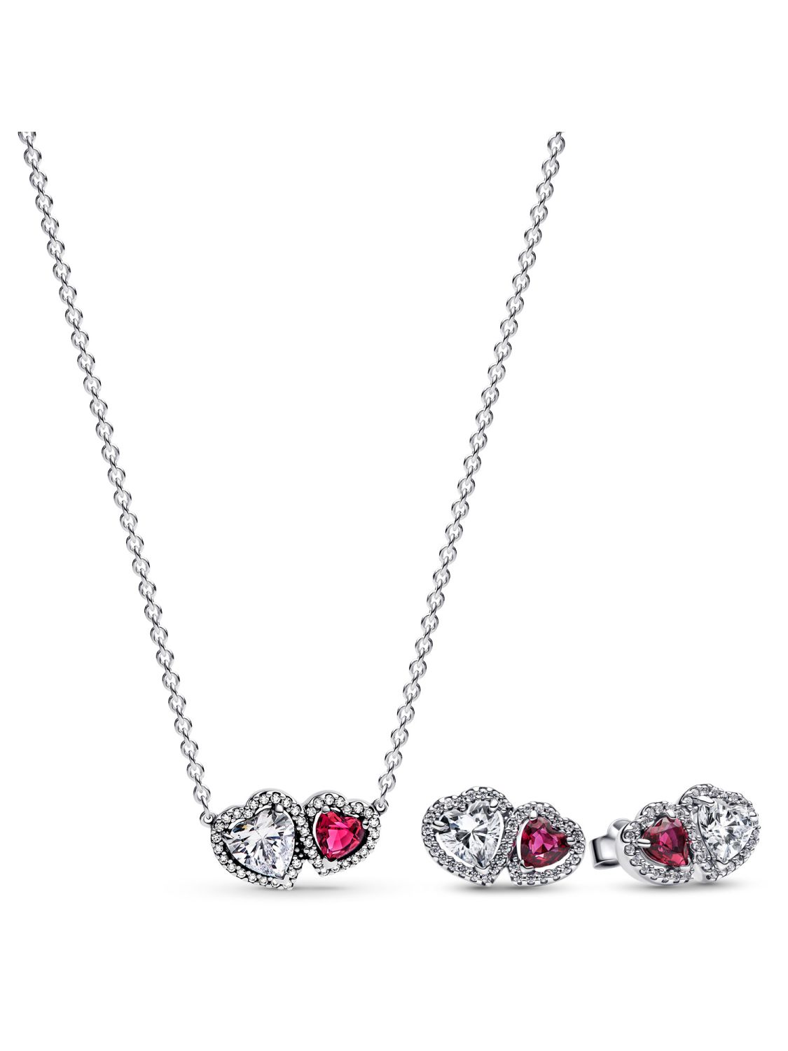 Set De Regalo Pandora doble corazón de el amor