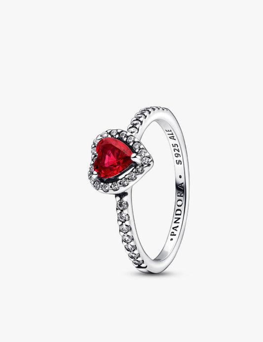 Set de regalo Pandora Anillos Deseo Clásico y Corazón Rojo