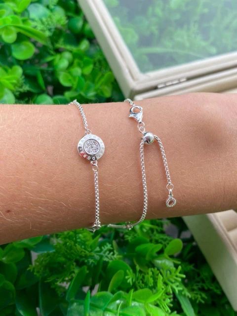 Pulsera Pandora Ajustable Con Logotipo Clásico
