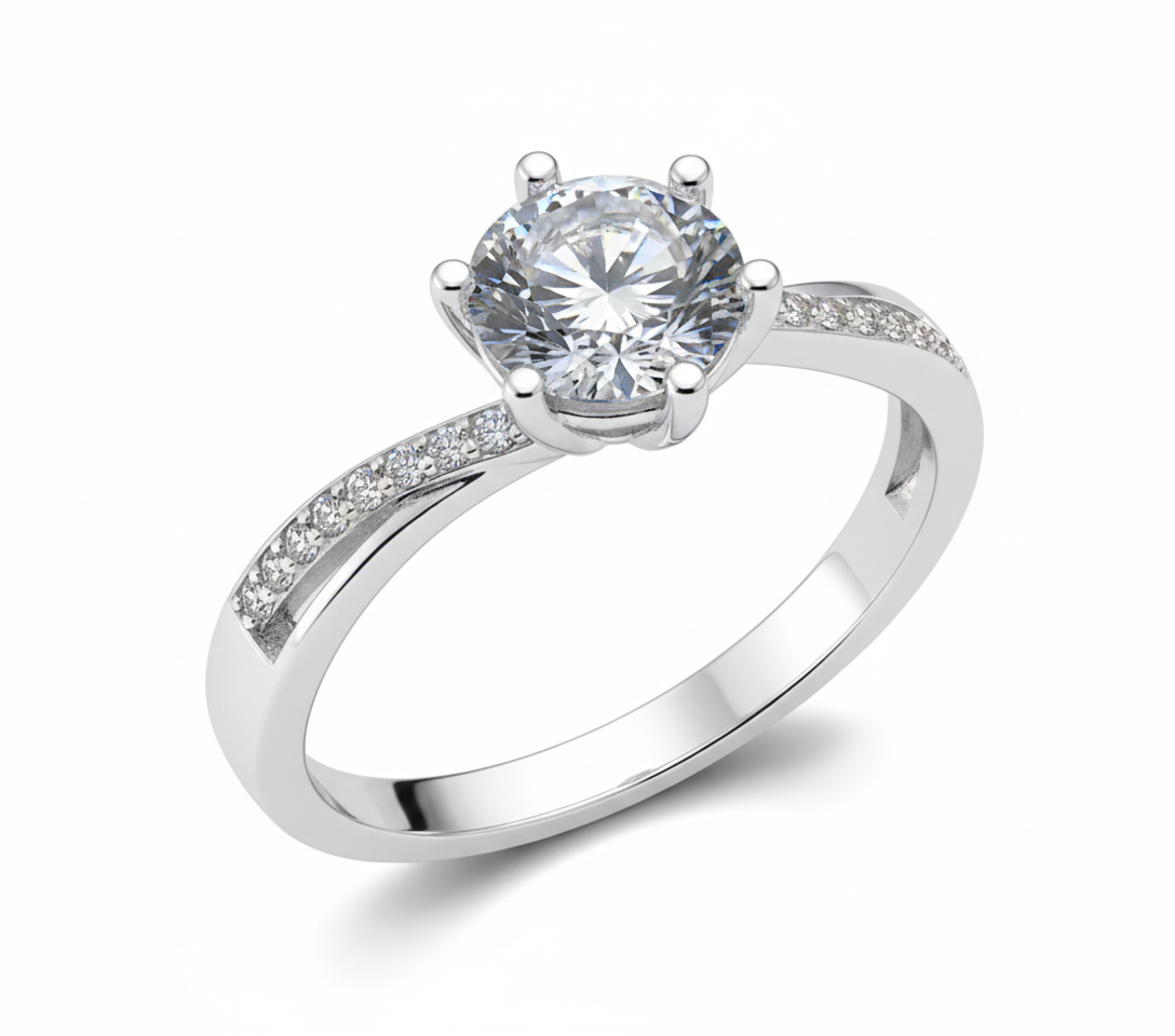 Anillo de Compromiso Solitario #3