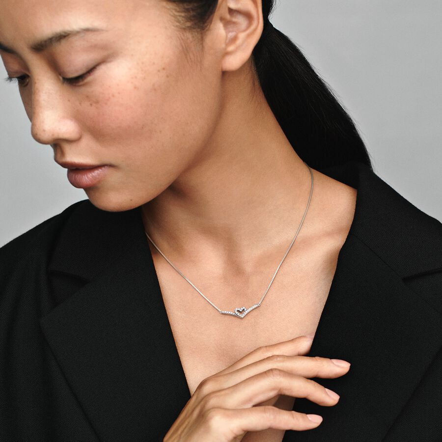 Collar Pandora Corazón Espumoso