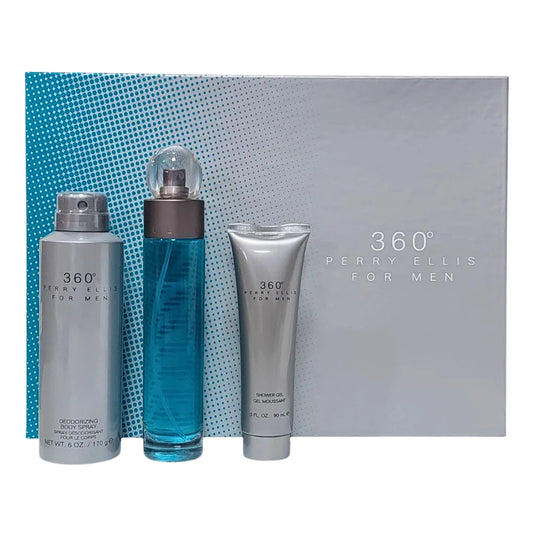 SET PERRY ELLIS 360 FOR MEN EDT 100ML, SHOWER GEL 90ML, BODY SPRAY 200ML