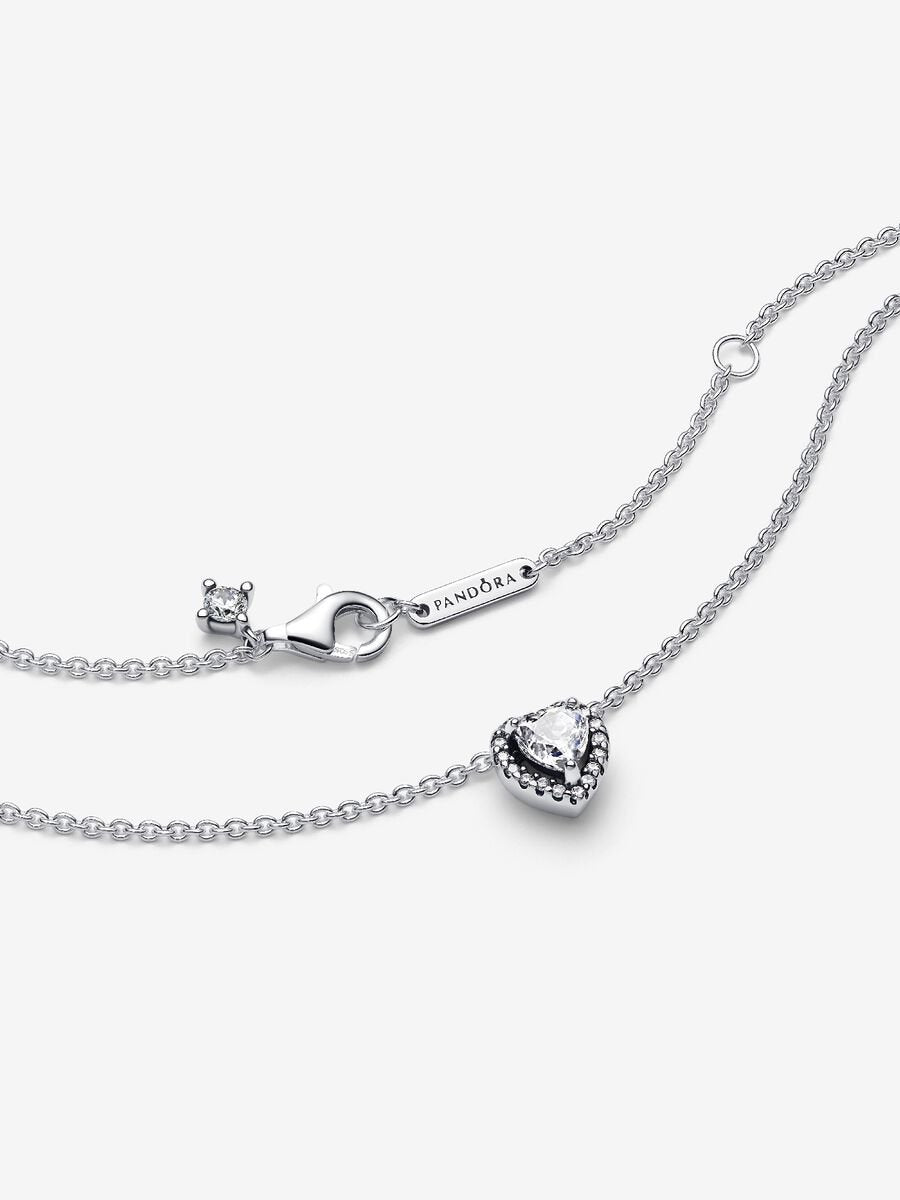 Collar Pandora Corazón Blanco