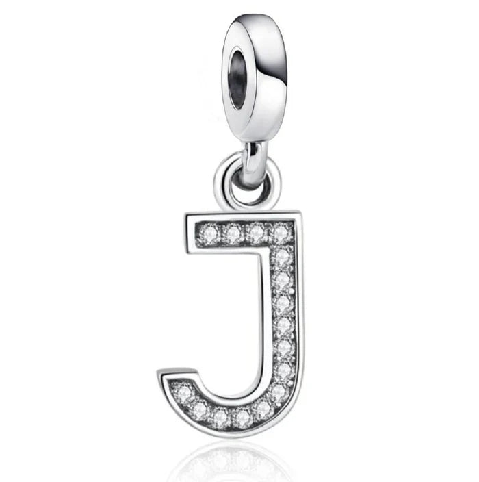 Charm Pandora Inicial Abecedario Brillante en Molde de la A-Z