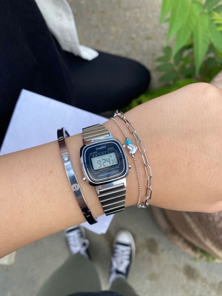 Reloj Casio Vintage Pequeño Plateado