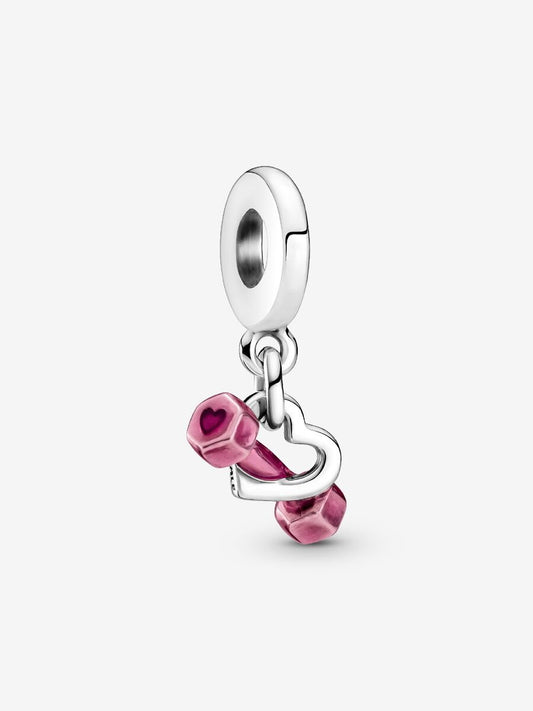 Charm Pandora Colgante Corazón Con Mancuerna