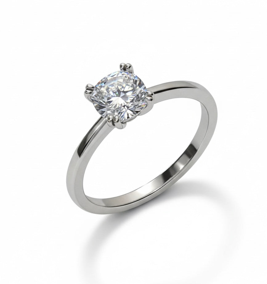 Anillo de Compromiso solitario #4