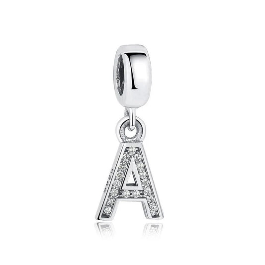 Charm Pandora Inicial Abecedario Brillante en Molde de la A-Z