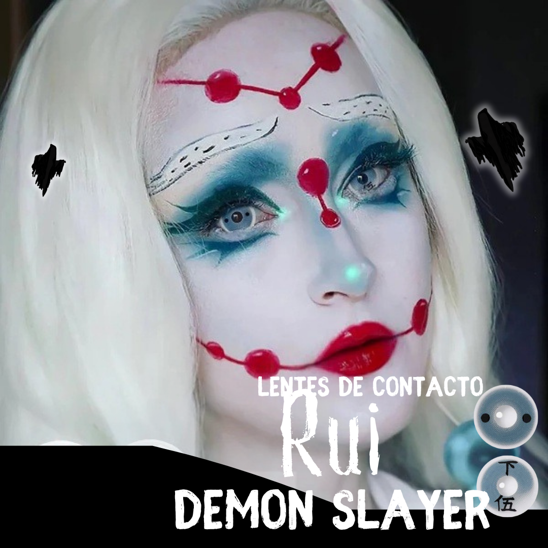 Lentes De Contacto Meetone Halloween Tono Rui Demon Slayer