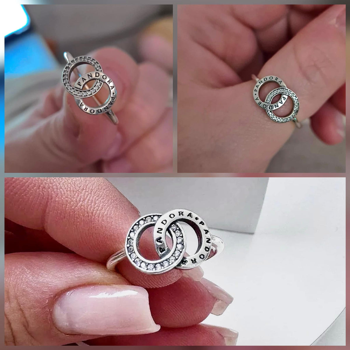Anillo Pandora Aro Entrelazado
