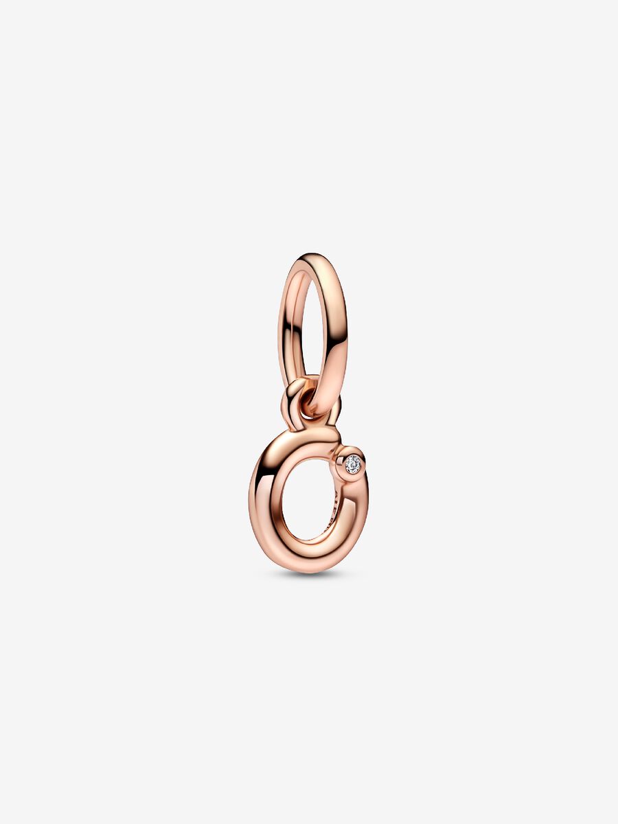Charm Pandora Inicial Abecedario de la A - Z minúscula Rose Gold