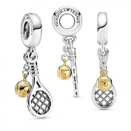 Charm Pandora Colgante Raqueta y Pelota De Tenis