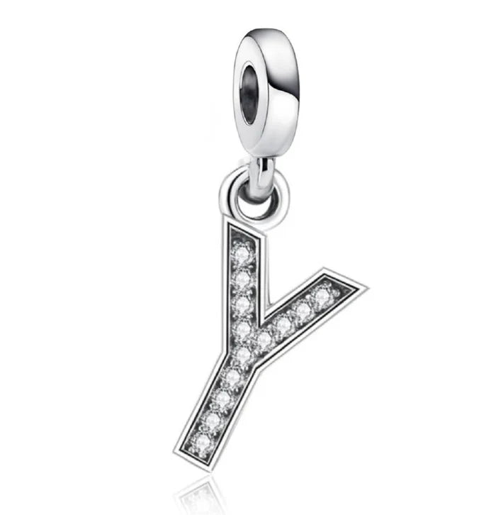 Charm Pandora Inicial Abecedario Brillante en Molde de la A-Z