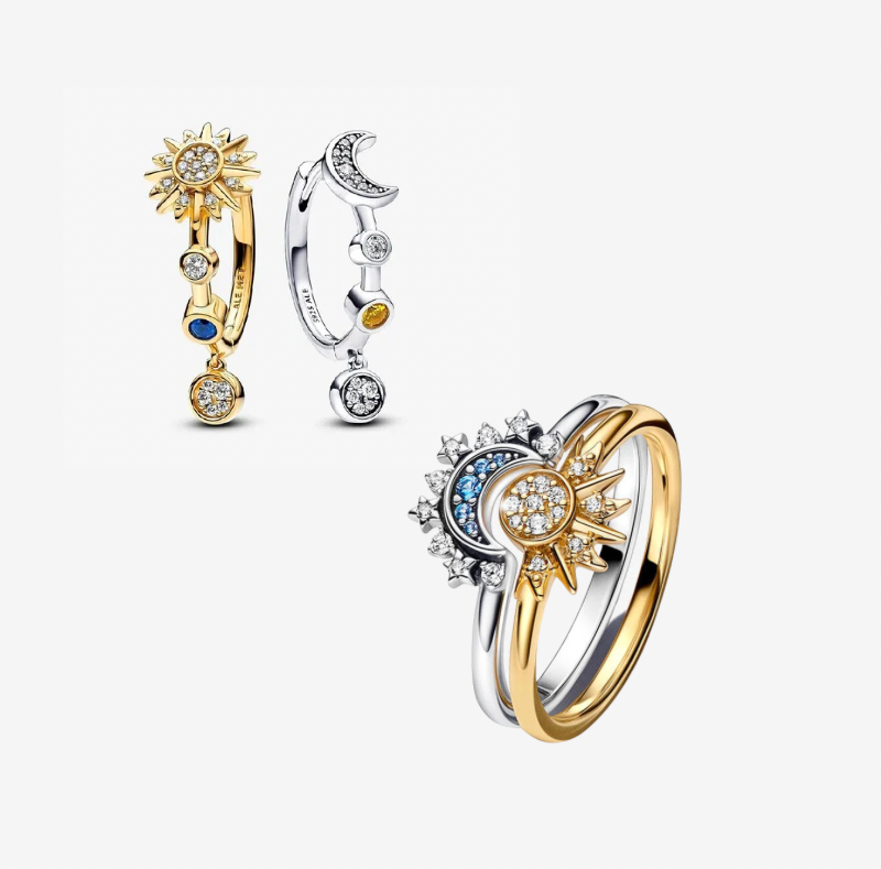 Set Pandora De Regalo Sol Y Luna