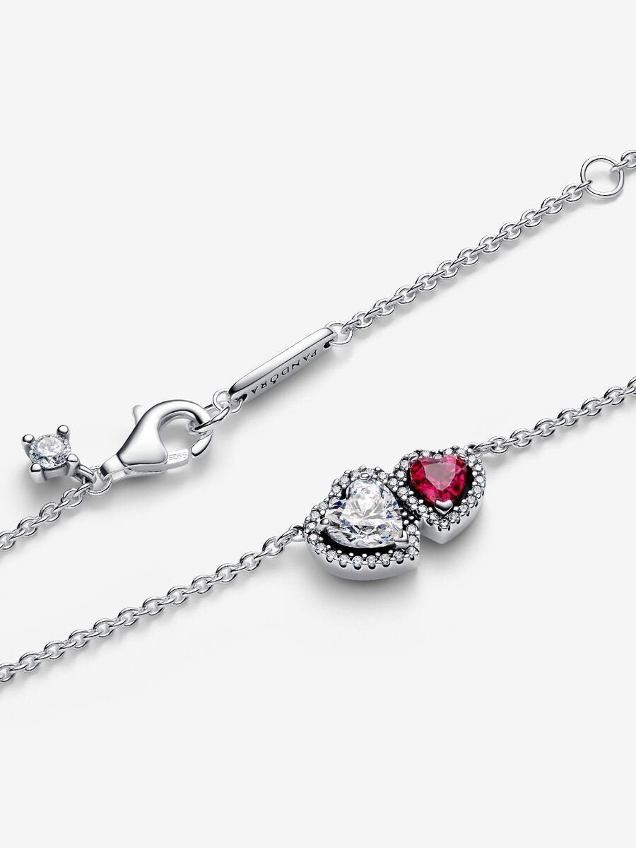Collar Pandora Halo Corazones