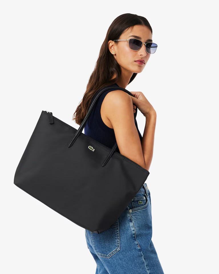 Cartera Lacoste tote grande L.12.12 Negra