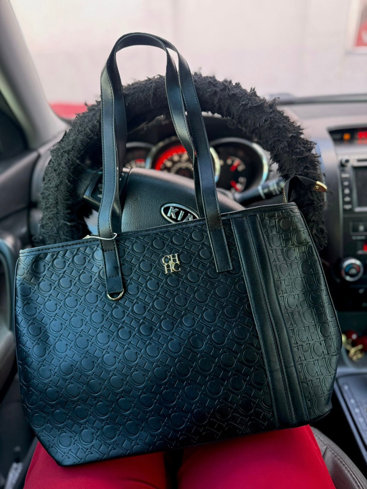 Cartera Carolina Herrera Negra Grande