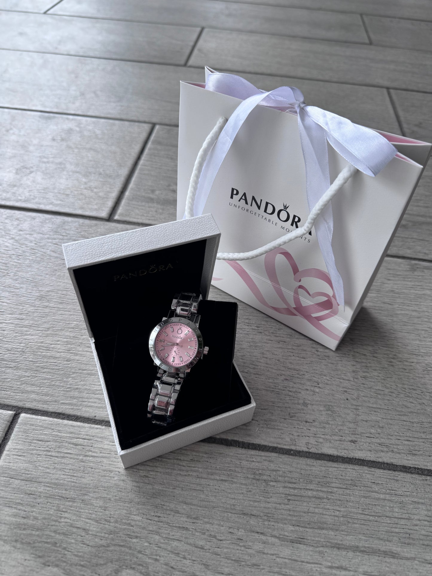 Reloj Pandora Luxury Rosa Calidad Alta