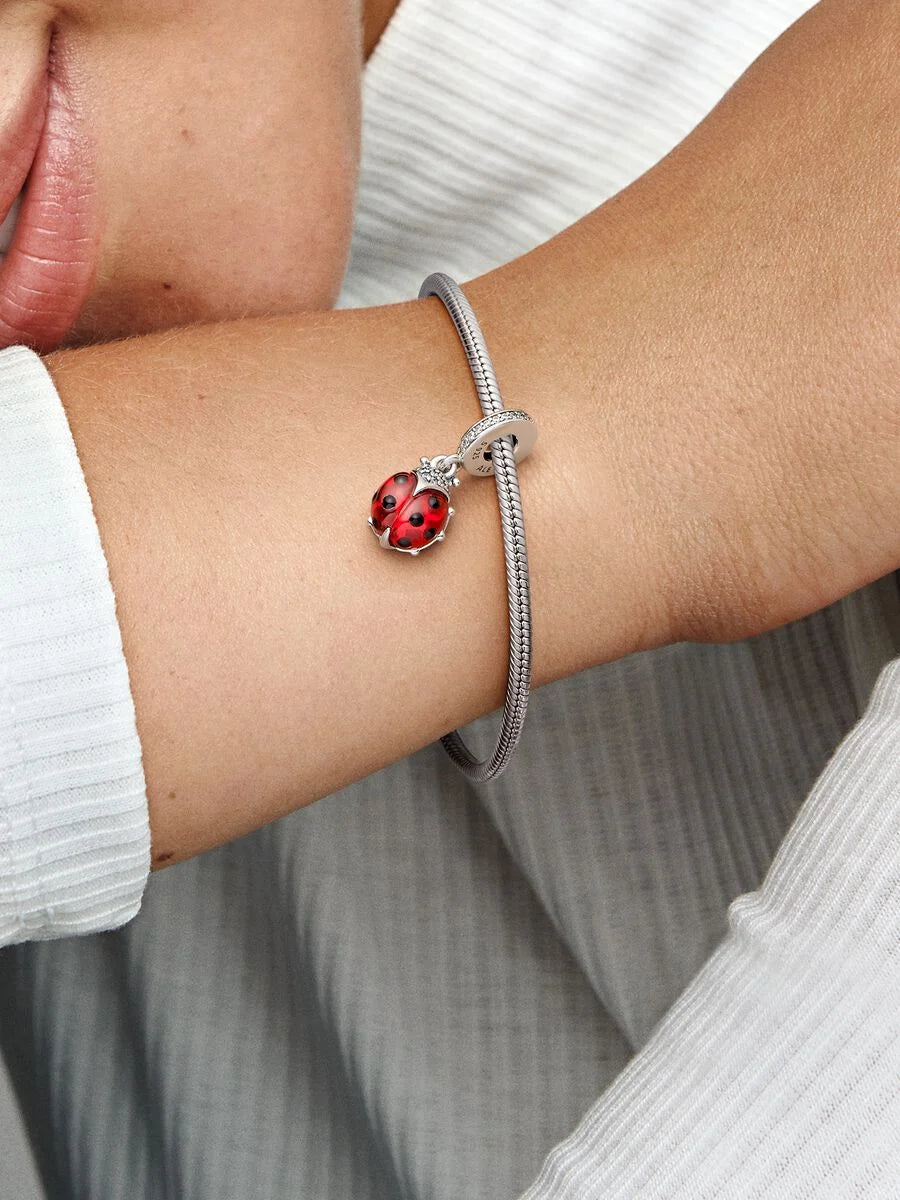 Charm Pandora Colgante Mariquita Roja