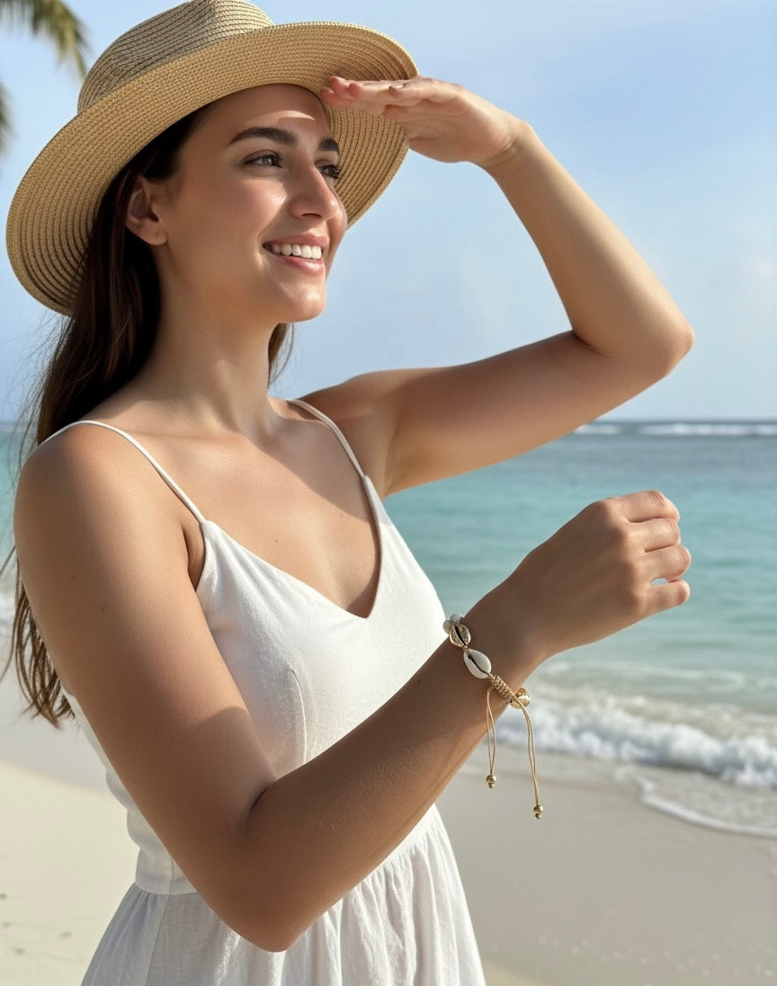 Pulsera De Caracolas Para Mano