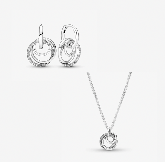 Set Pandora con Colgante Círculo Familiar Siempre