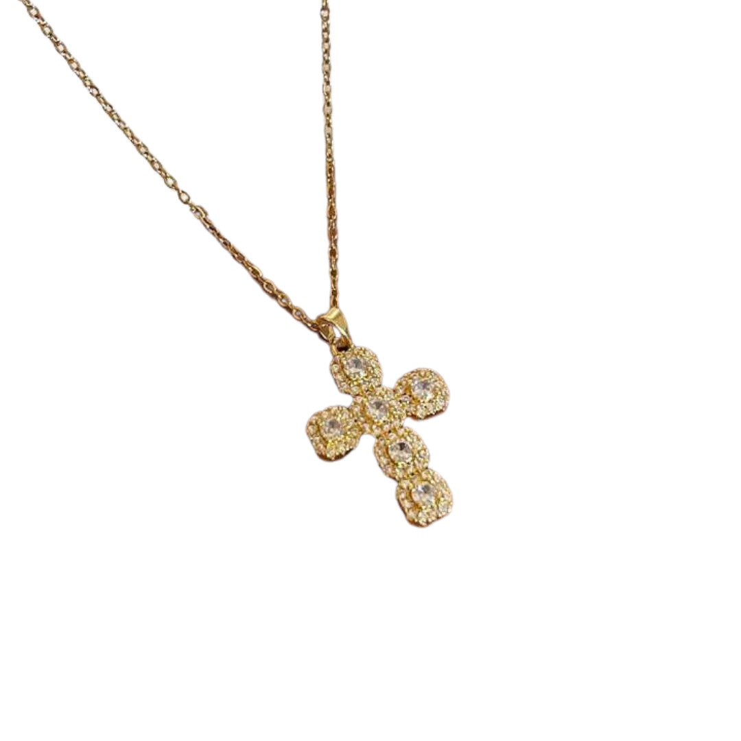 Collar De Cruz Brillante