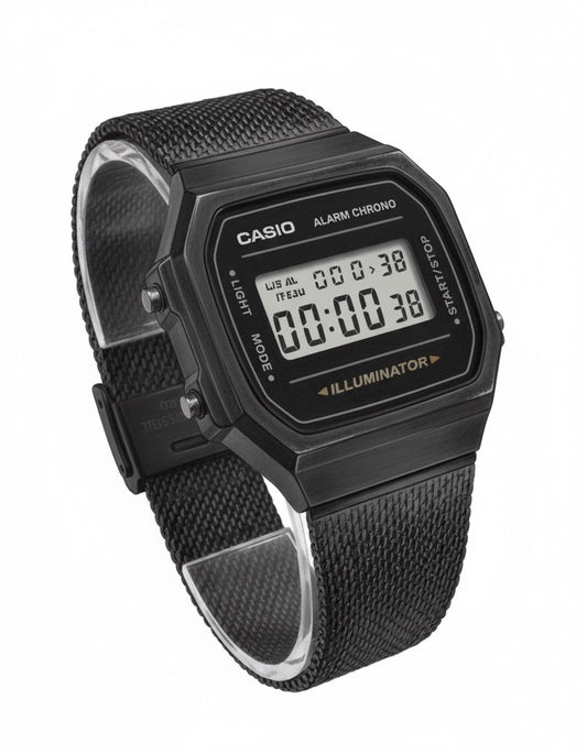 Reloj Casio con Correa de Malla Negro