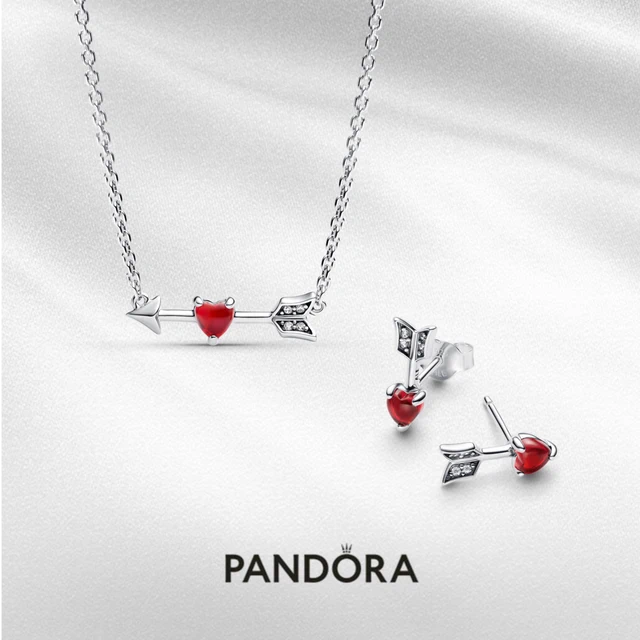 Set De Regalo Pandora Corazón Rojo con Flechas