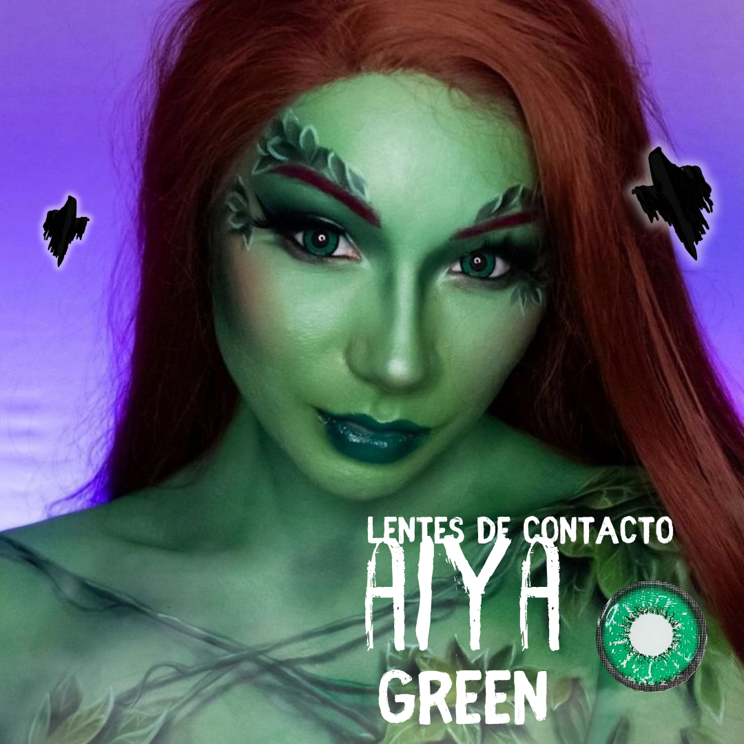 Lentes De Contacto Meetone Halloween Tono Aiya Green