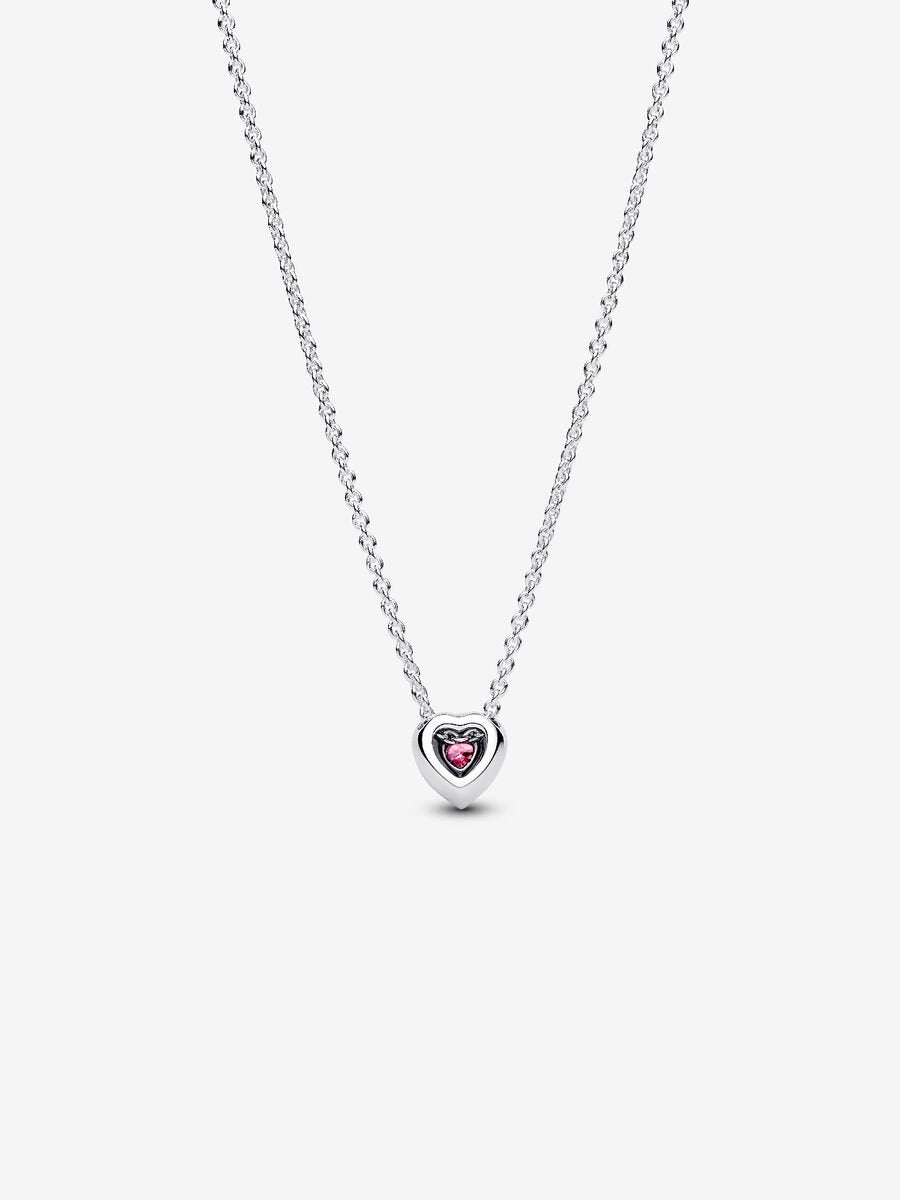 Collar Pandora Corazón Rosa