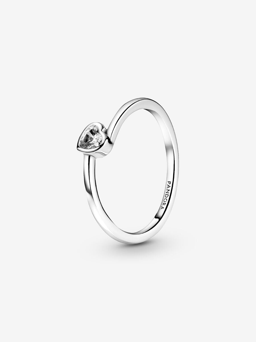 Anillo Pandora Corazón Solitario