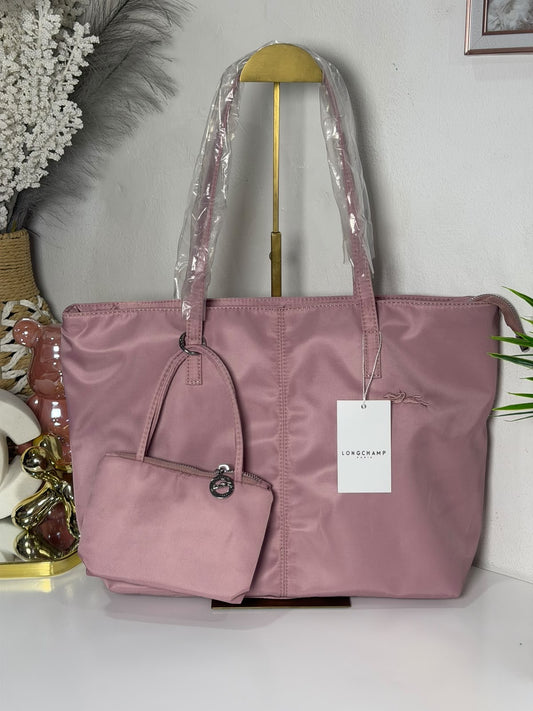 Cartera Longchamp Le Pliage Tote Bag L Nylon Rosa