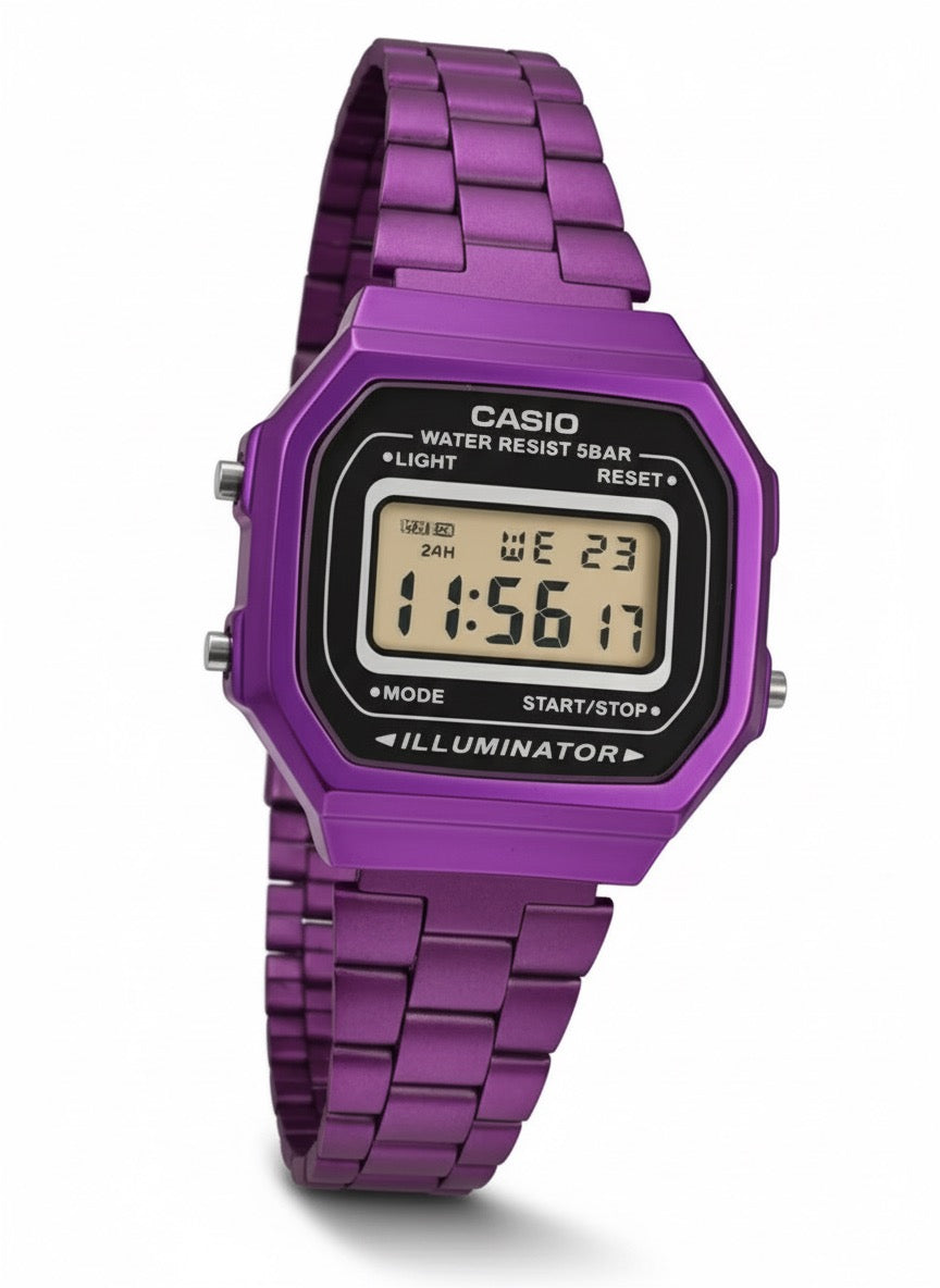 Reloj Casio Vintage Illuminator Morado – Casa Di Prana