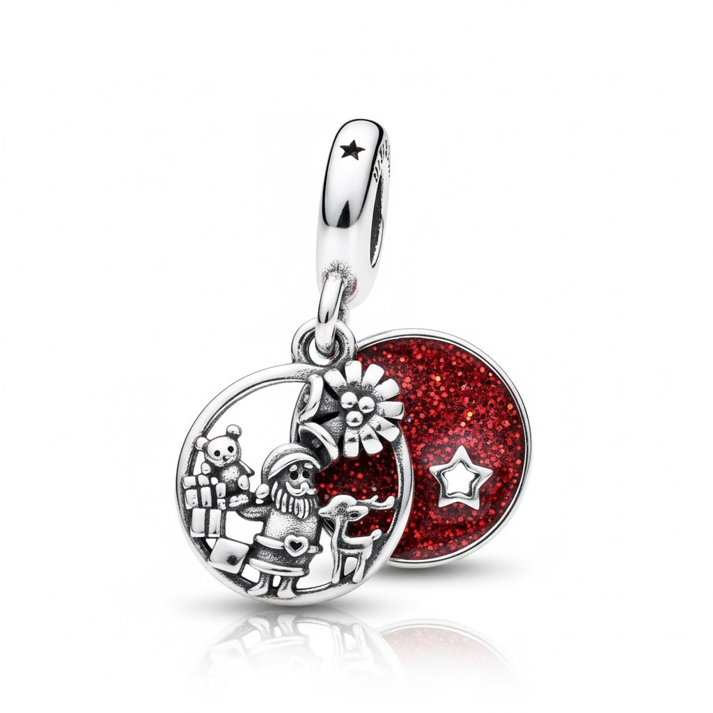 Charm Pandora Colgante Navidad Rojo