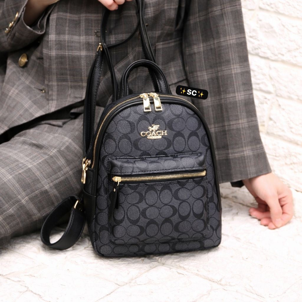 Mochila Coach Mediana Negra