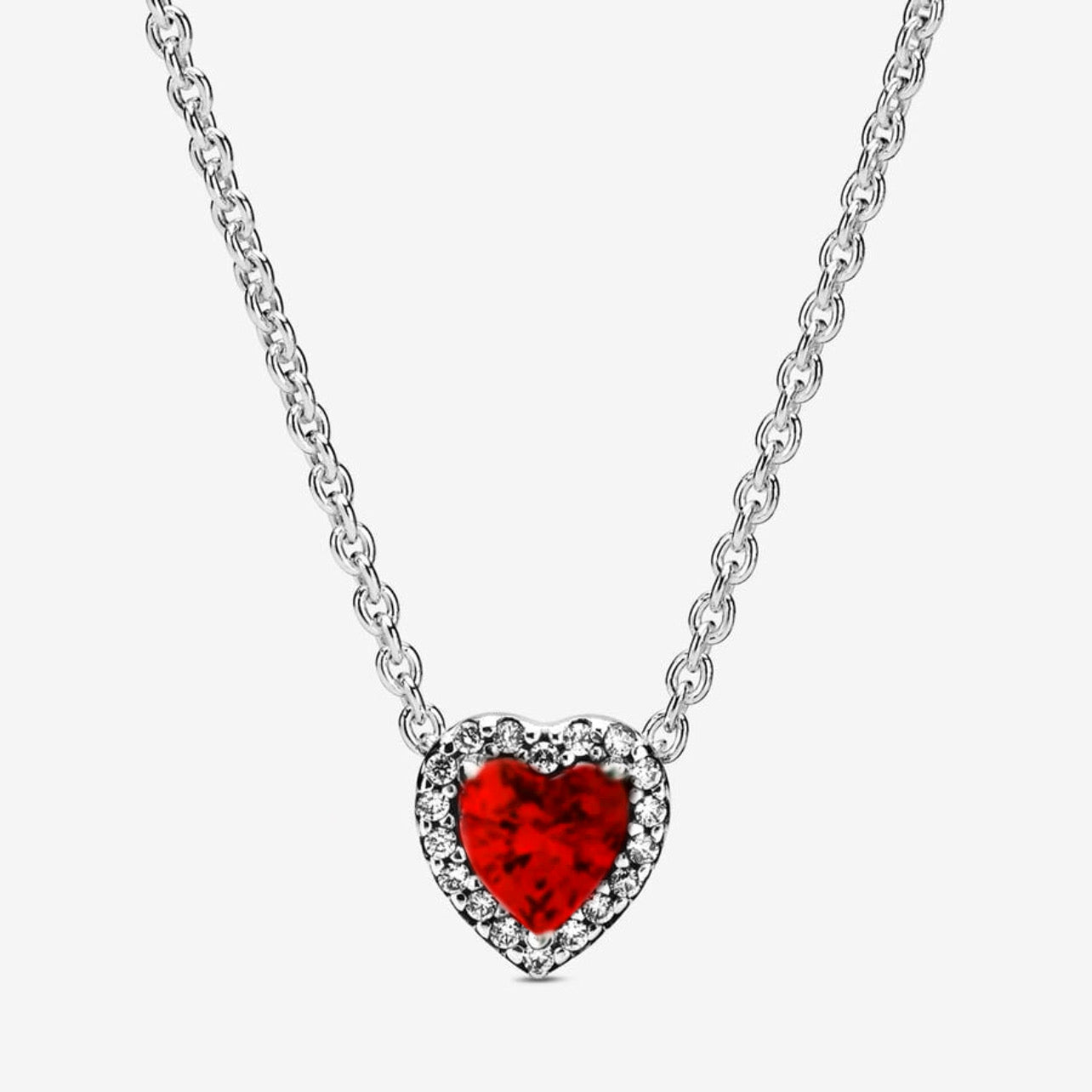 Collar Pandora Corazón Rojo