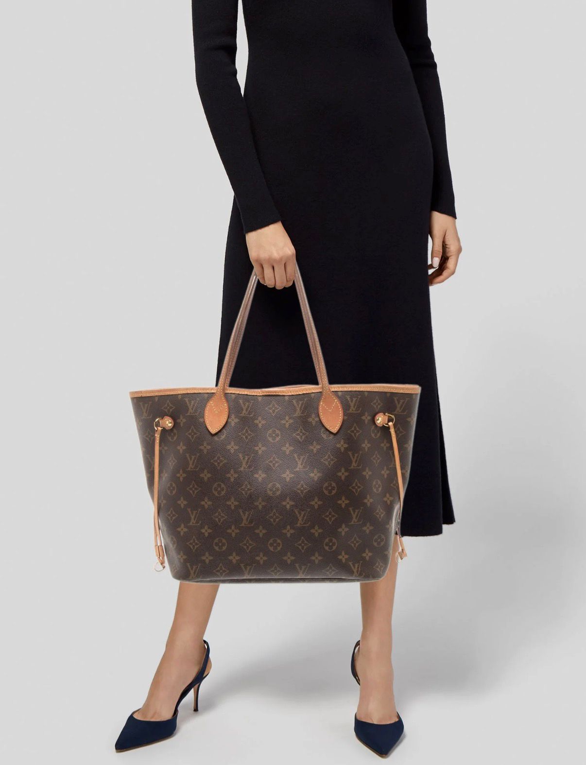 Cartera LOUIS VUITTON Neverful MM Tote Bag Incluye Bolsa De Mano Calildad Alta