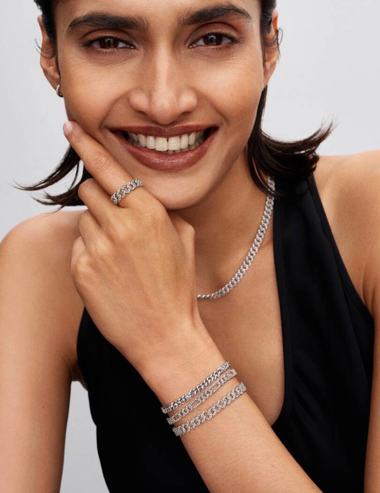 Pulsera Pandora de Cadena Cubana Ovalada