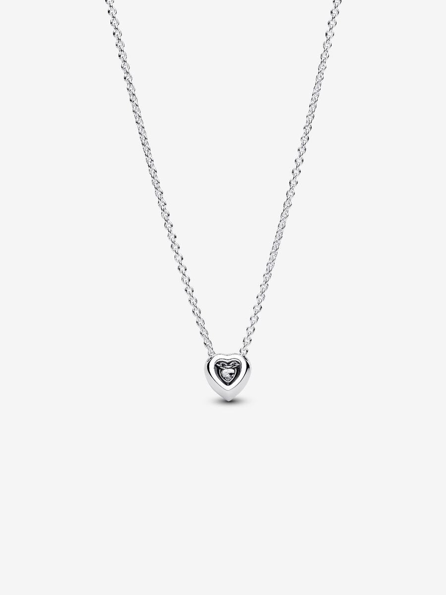 Collar Pandora Corazón Blanco