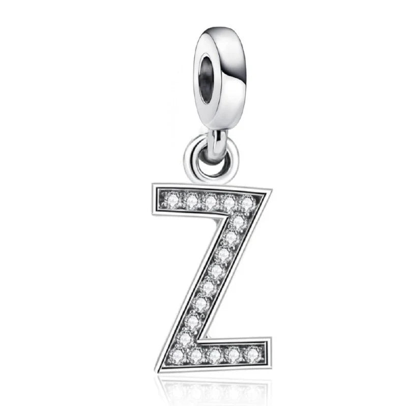 Charm Pandora Inicial Abecedario Brillante en Molde de la A-Z