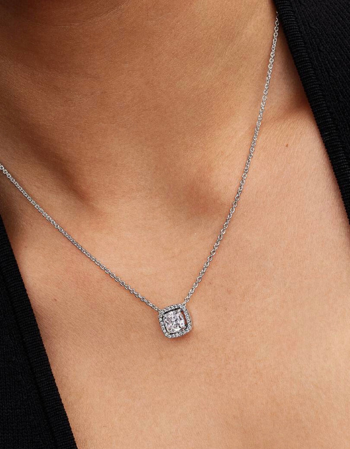 Collar Pandora collier con colgante Halo