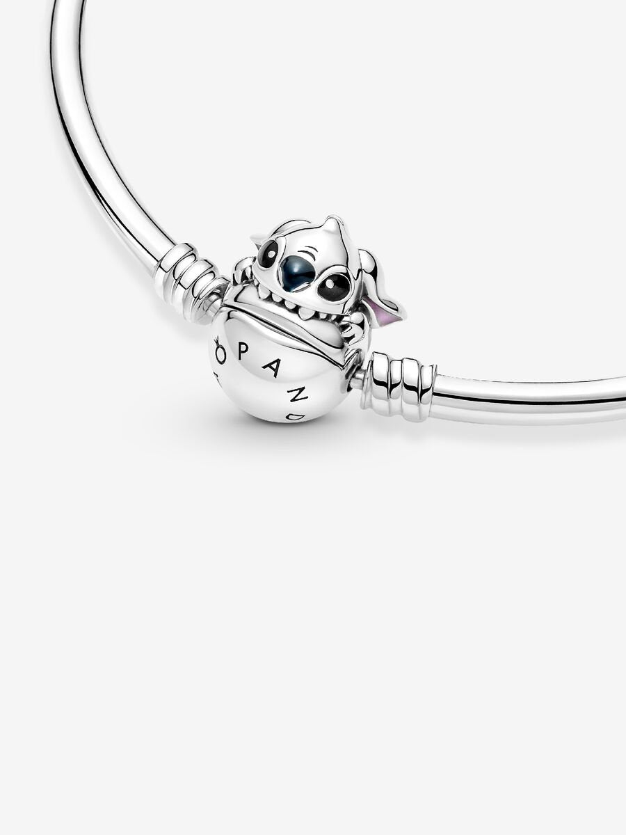 Pulsera Pandora Rígida Moments Cierre Mordisco Stitch de Disney