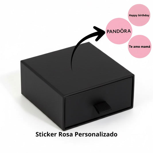 Caja Negra Con Sticker Personalizable