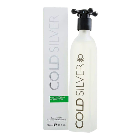 PERFUME UNITED COLORS OF BENETTON COLD SILVER FOR HIM EDT 100ML (H)
