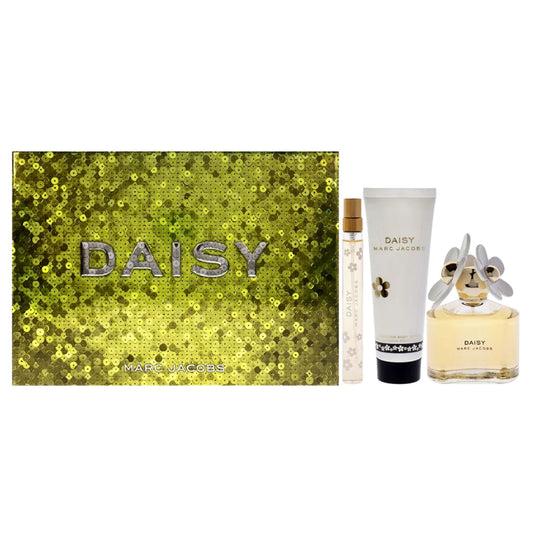 SET MARC JACOBS DAISY EDT 100ML, MINI EDT 10ML, BODY LOTION 75ML (M)
